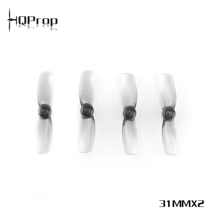 HQ Micro Whoop Prop 31MMX2 Grey (2CW+2CCW)-Poly Carbonate-1MM Shaft - Image 2