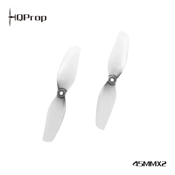 HQ Micro Whoop Prop 45MMX2 Grey (2CW+2CCW)-Poly Carbonate-1.5MM Shaft - Image 1