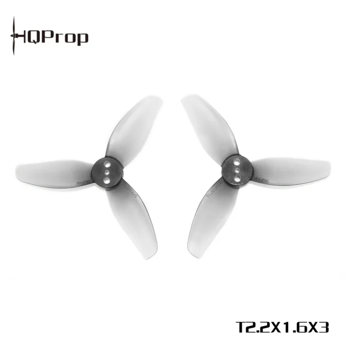 HQProp T2.2X1.6X3 Grey (2CW+2CCW)-Poly Carbonate - Image 1
