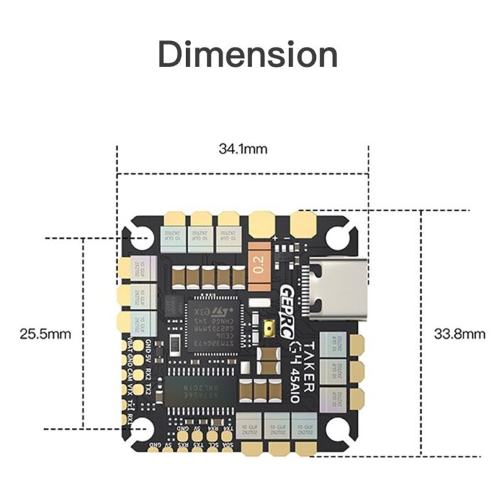 GEPRC TAKER G4 45A 8Bit AIO - Image 3