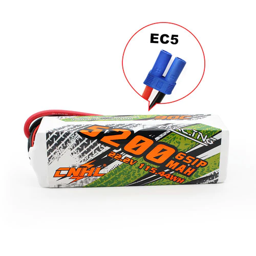 CNHL 5200mAh 22.2V 6S 90C Racing Series Lipo Battery (EC5) 2 CNHL 5200mAh 22.2V 6S 90C Racing Series Lipo Battery (EC5) - Image 2