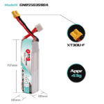 GAONENG GNB 550mAh 3S 90C 11.1V XT30 LiPo Battery - Image 4