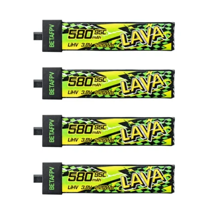 BetaFPV LAVA II 1S 580mAh 95C LiHV Battery BT2.0 4PCS