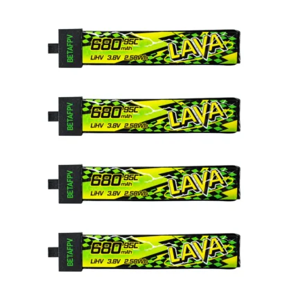 BetaFPV LAVA II 1S 680mAh 95C LiHV Battery BT2.0 4PCS