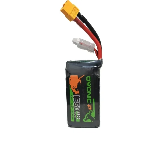 OVONIC 1550mAh 120C 4S1P LiPo Battery with XT60 Plug OVONIC 1550mAh 120C 4S1P LiPo Battery with XT60 Plug - Image 1