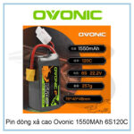 Ovonic 1550MAh 120C 6S1P LiPo battery with XT60 Plug - Image 3