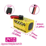 CNHL Speedy Pizza 1500mAh Pro Series 6s 150C 22.2V Lipo Battery XT60 Plug - Image 4