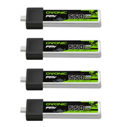 OVONIC 1S Lipo Battery 550mAh 1S1P 100C 3.8V LiHV LiPo Battery