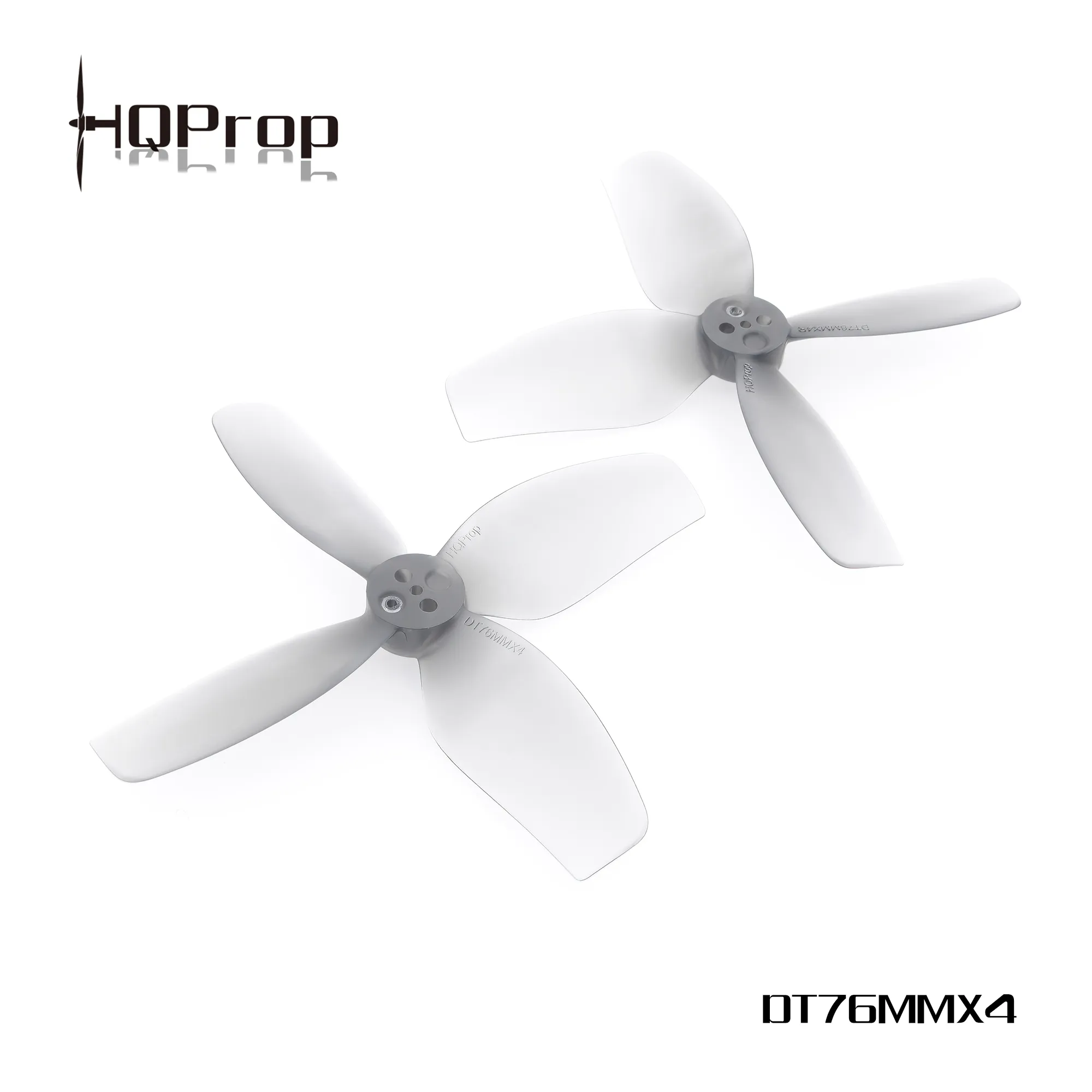 HQProp DT76MMX4 for Cinewhoop Grey (2CW+2CCW)-Poly Carbonate HQProp DT76MMX4 for Cinewhoop Grey (2CW+2CCW)-Poly Carbonate - Image 1