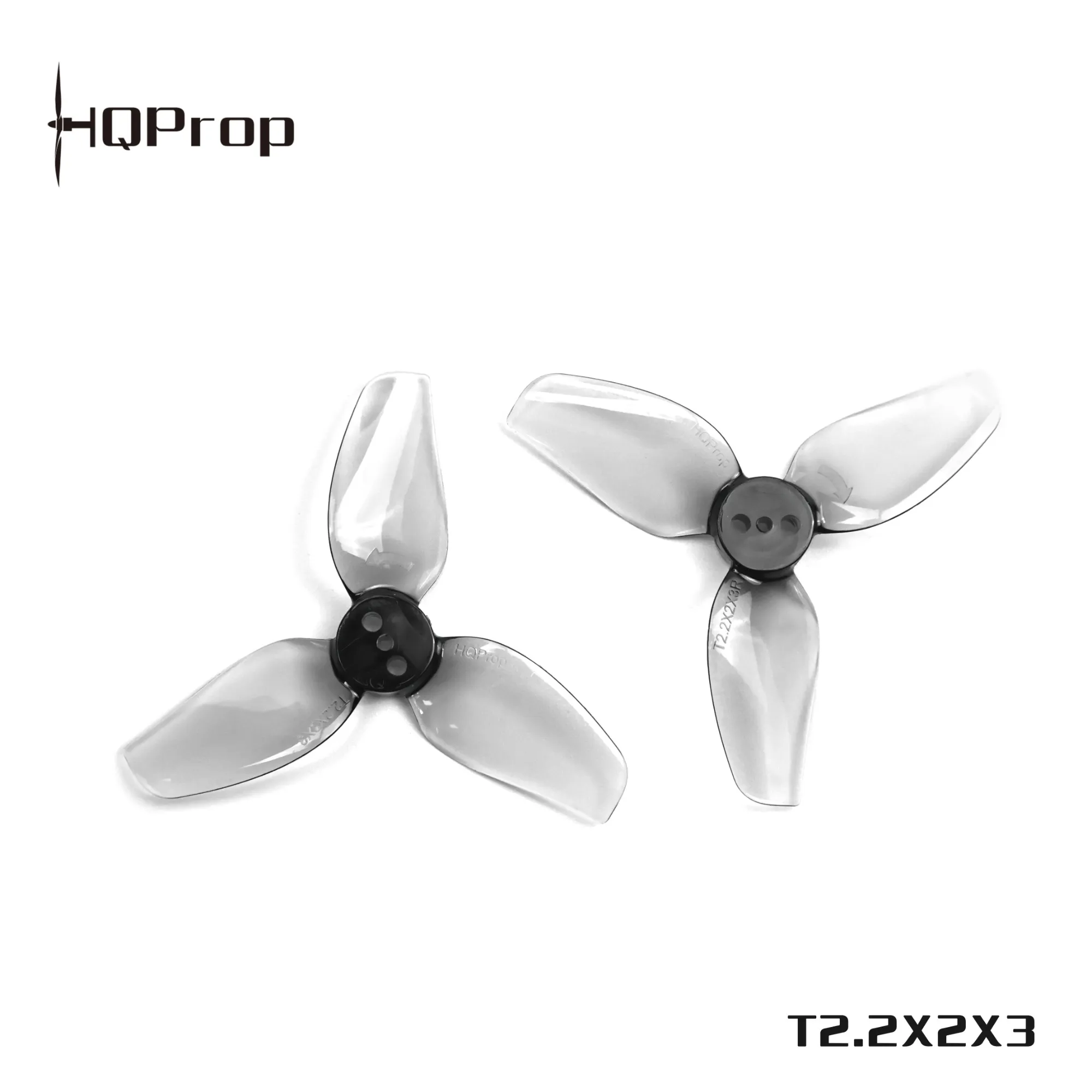 HQProp T2.2X2X3 Grey (2CW+2CCW)-Poly Carbonate Propeller HQProp T2.2X2X3 Grey (2CW+2CCW)-Poly Carbonate Propeller - Image 1