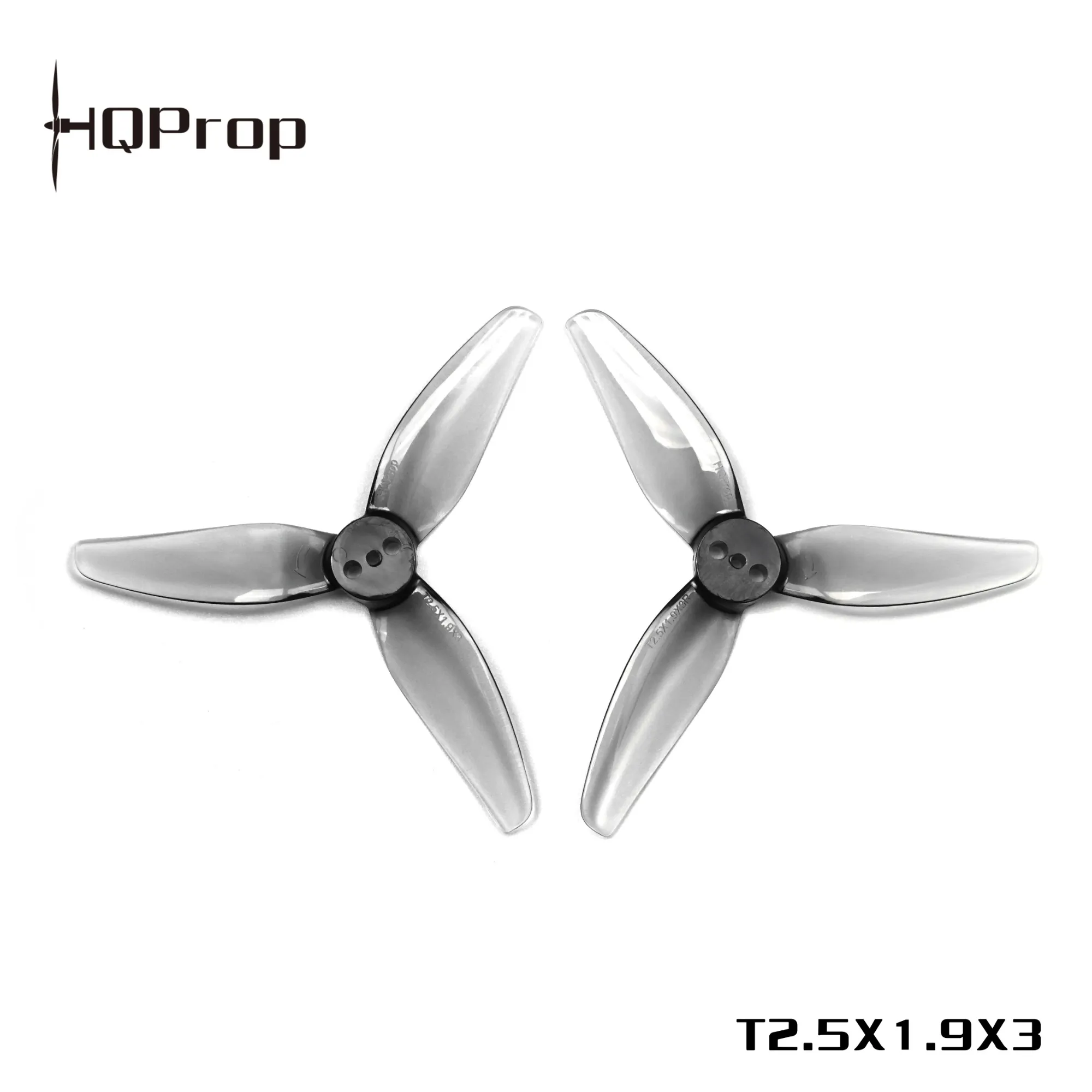 HQProp T2.5X1.9X3 Grey (2CW+2CCW)-Poly Carbonate HQProp T2.5X1.9X3 Grey (2CW+2CCW)-Poly Carbonate Propeller - Image 1