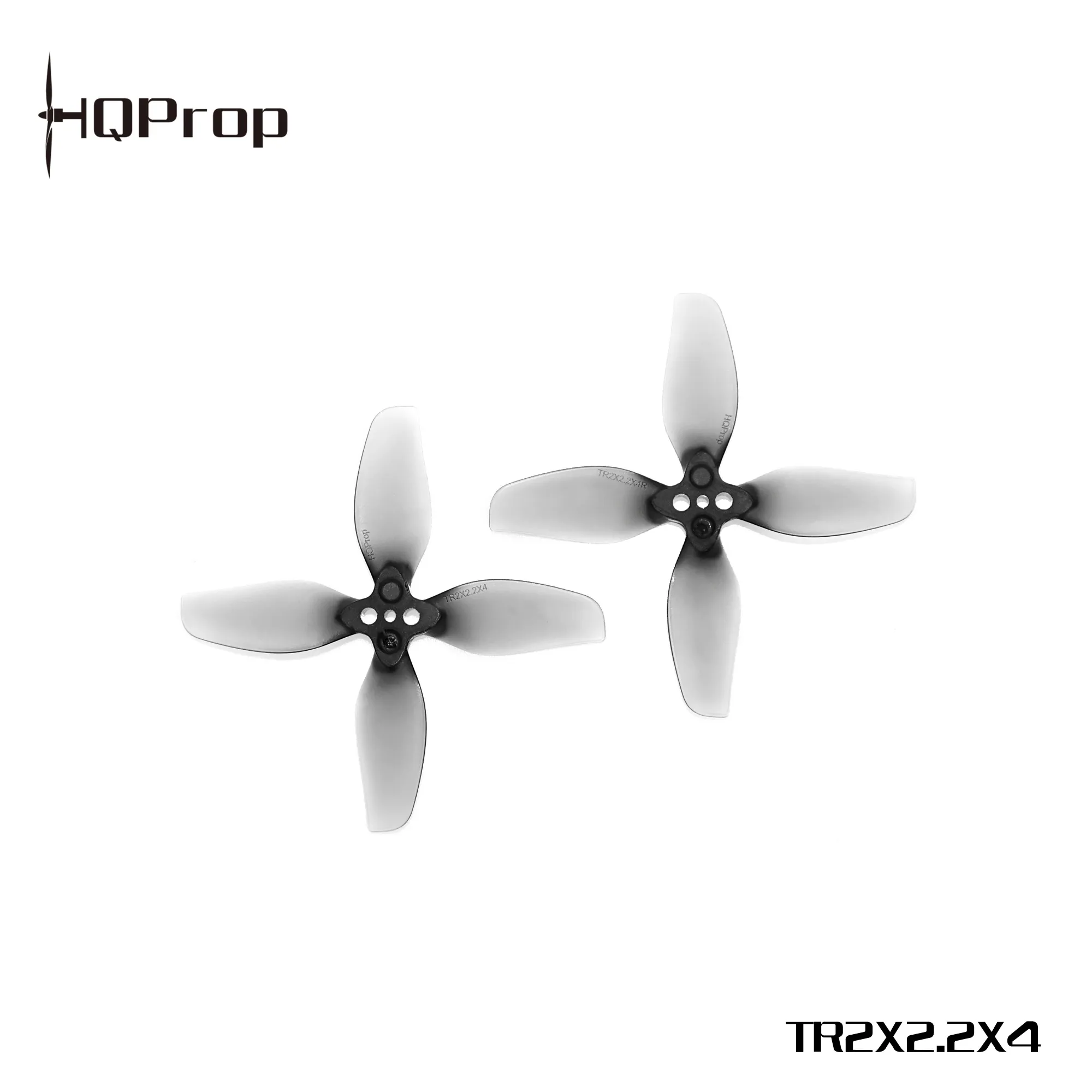 HQProp TR2X2.2X4 Grey (2CW+2CCW)-Poly Carbonate Propeller fpvguru 2 HQProp TR2X2.2X4 Grey (2CW+2CCW)-Poly Carbonate Propeller - Image 1